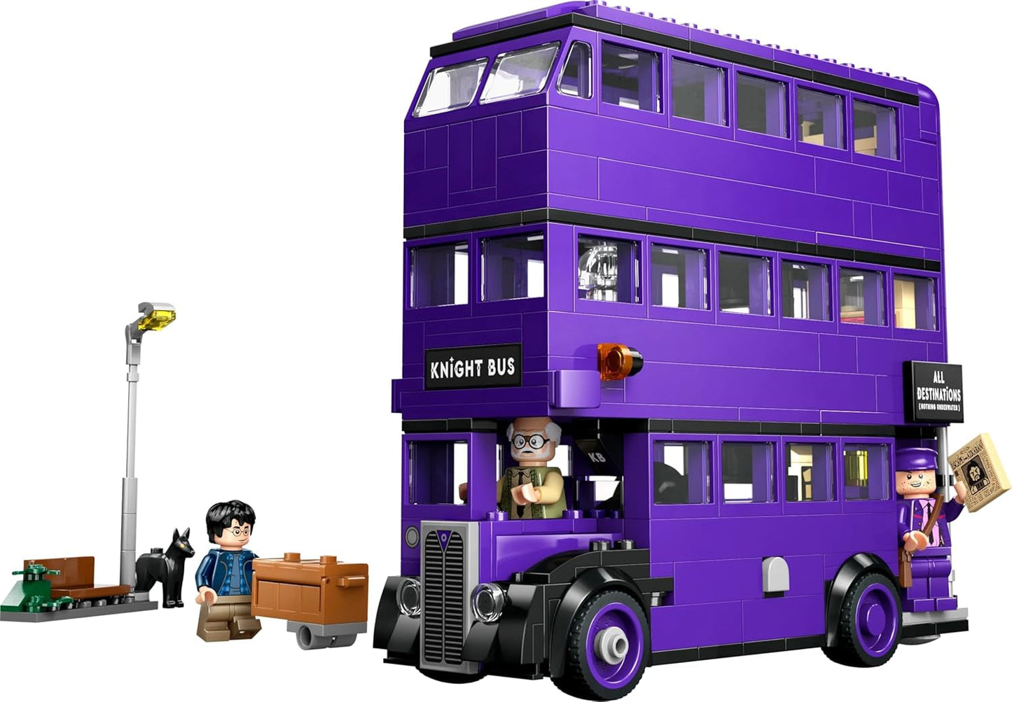 LEGO Harry Potter Adventures With The Travelling Knight Byggesæt 5 minifigurer inklusive Ernie Prang, Stan Shunpike & Padfoot Bus Legetøj til Wizarding World Fans Drenge og piger 8 år 76446 Byggesæt Beuche den LEGO-Store