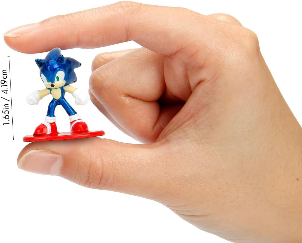 Jada Toys Sonic the Hedgehog Figur (1X Mystery Figur i Blind Pack) - 1 Surprise Samlefigur fra 13 Sonic Figurer, Nano Metal Figur (Ca. 4 Cm) Til Børn & Fans Fra 3 År, Wave 1 Action Figurer Naty Shop Standardtitel