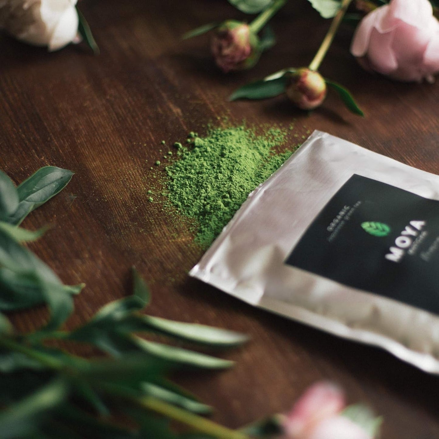 Økologisk grøn te Moya Matcha pulver | 100 g premium kvalitet til ceremoni | Økologisk dyrket og høstet i Uji, Japan | Matcha grøn te pulver | Ideel til den japanske vandte-ceremoni