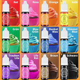 Flydende madfarvesæt 12 x 12 ml Naty Shop
