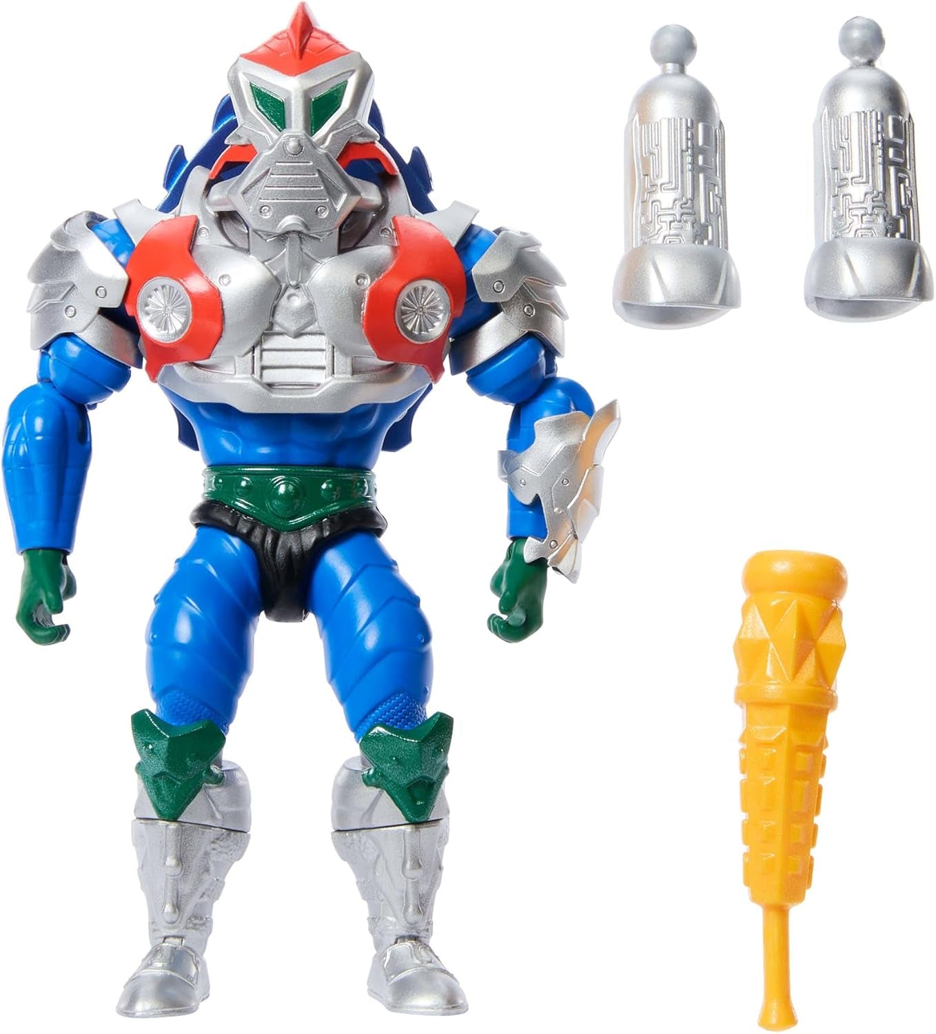 Masters of the Universe Origins Turtles of Grayskull Mekaneck Reptil Wars Movable Action Figur, Teenage Mutant Ninja og MOTU Crossover Hero Toy, JBN00, [Multicolor] Actionfigurer Naty Shop Standardtitel