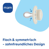 MAM Original Day & Night Matt sutter | 6-16 måneder | Suttesæt | Accept 94% | Hjælper med at forhindre uønsket tandjustering | Udviklet sammen med tandlæger Silicone SkinSoft | Fugle/ugle mønster | Pakke med 4