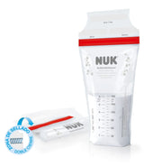 NUK modermælksposer, som sparer plads og kan bruges med det samme, 180 ml, 25 stk, gennemsigtigt Tilbehør Mad og Amning Bebe Naty Shop