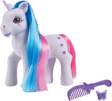 Simba 104342482 - Enhjørning med farvet hår, 14 cm, flokket, med kam og hårspænder, fra 3 år Naty Shop Dolls Standard titel