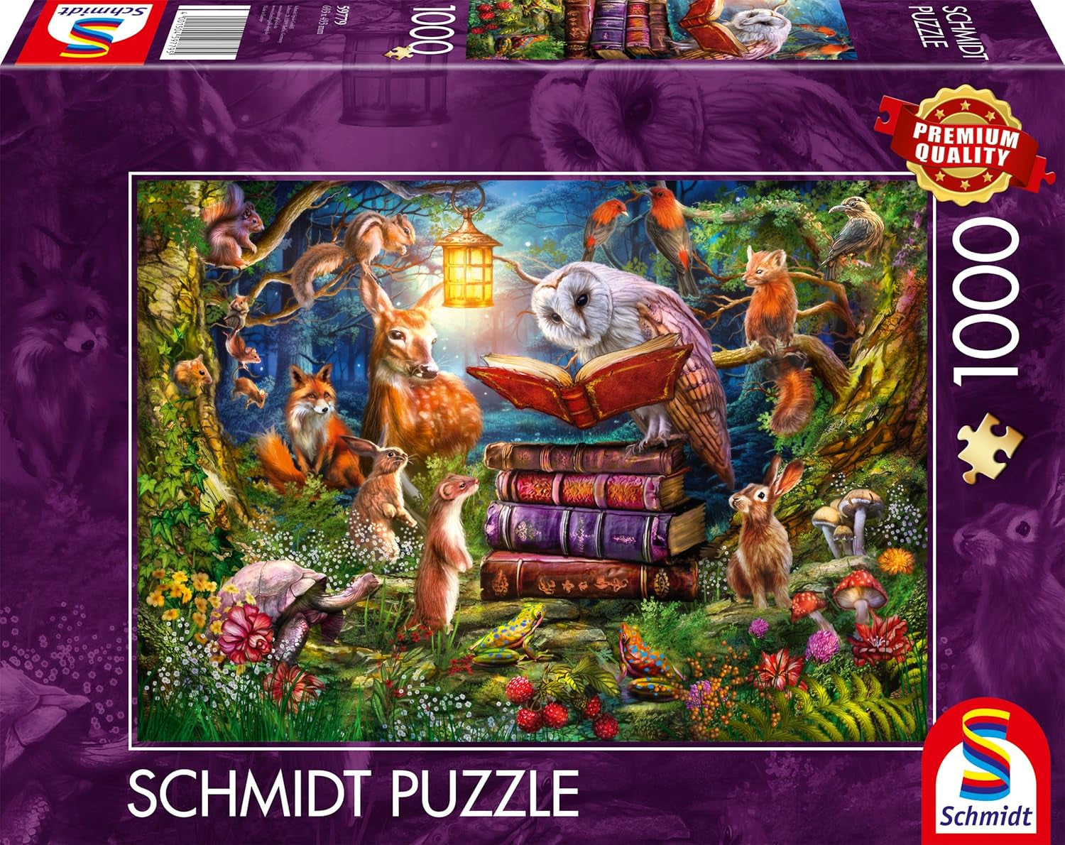 Schmidt Spiele 59779 Tales of the Forest at Night 1000 brikker puslespil Naty Shop Standardtitel