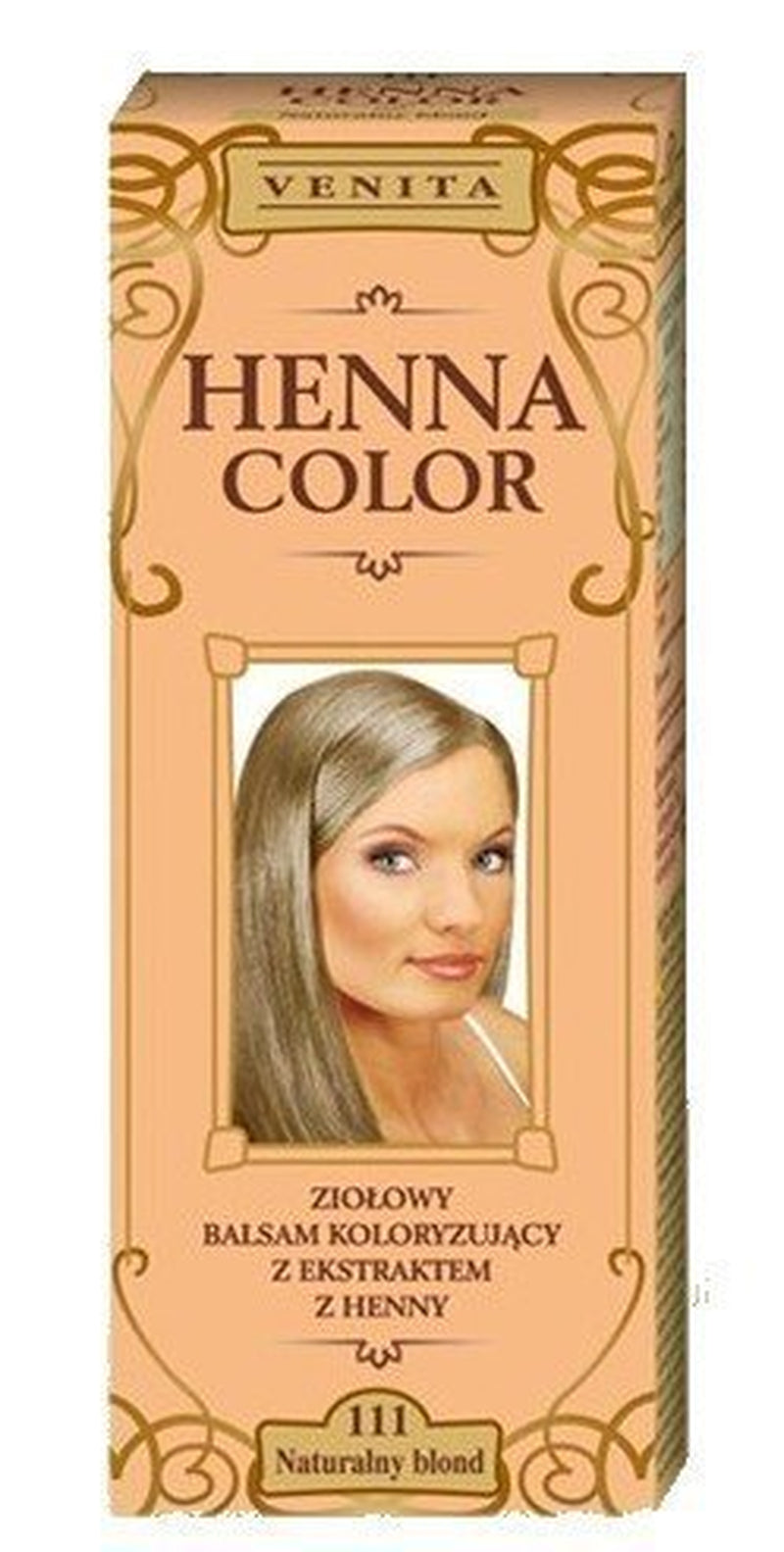 Henna Color 111 Natural Conditioner for Blond Hår Hårfarve Natural Hårfarveeffekt Henna Eco Hårfarve Naty Shop Beige (Blond) 75 Ml (1 Pakke)