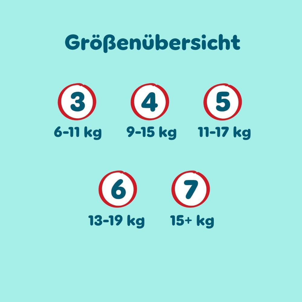 Pampers Premium Protection Pants str. 5, 144 bleer, 11 kg - 17 kg, med 360° justering og bløde anti-lækage manchetter for optimal komfort og beskyttelse