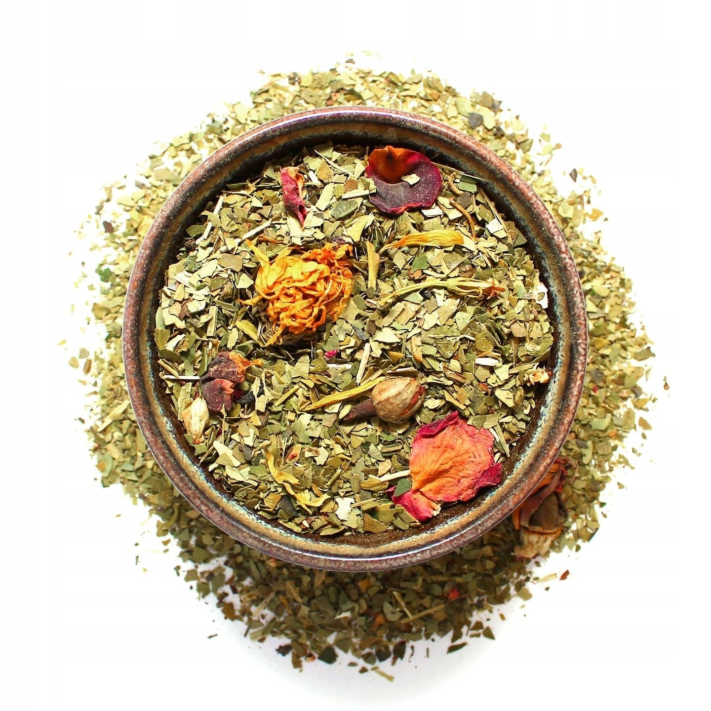 Yerba LAS FLORES 1 kg ● Yerba Mate te med brasilianske ferskner ● Jasmin ● Mate te fra mateblade ● Naturlige smagsstoffer ● Yebra Mate te med guarana 50 g ● Yerba Mate te med hele blade 1050 g ● Vegansk