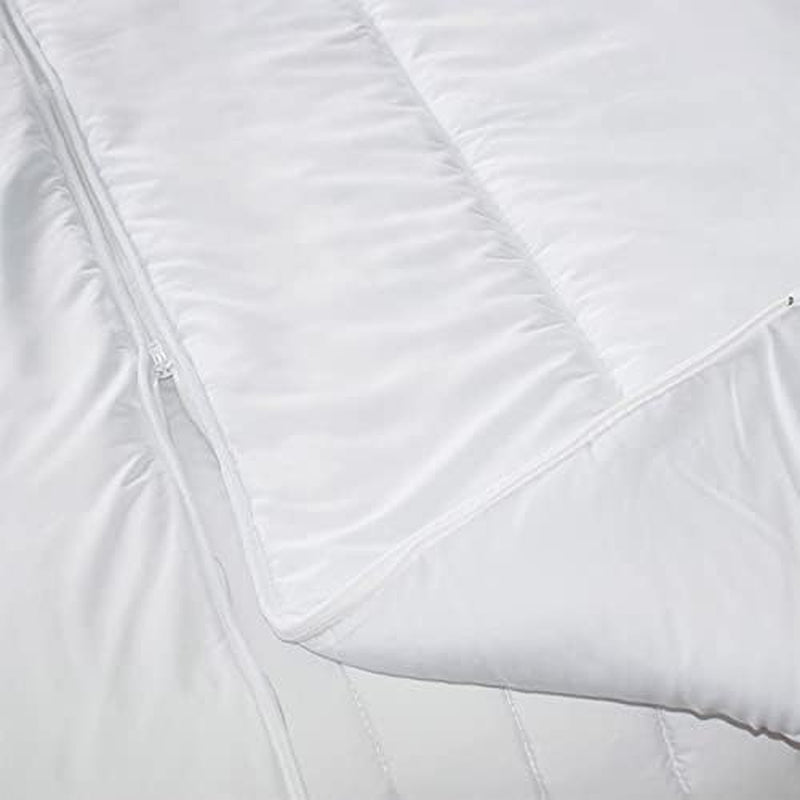 KSGB402460 Quiltet seng til 2 personer, let vaskbar, hvid, 220X240 cm Dyner og dyner Naty Shop
