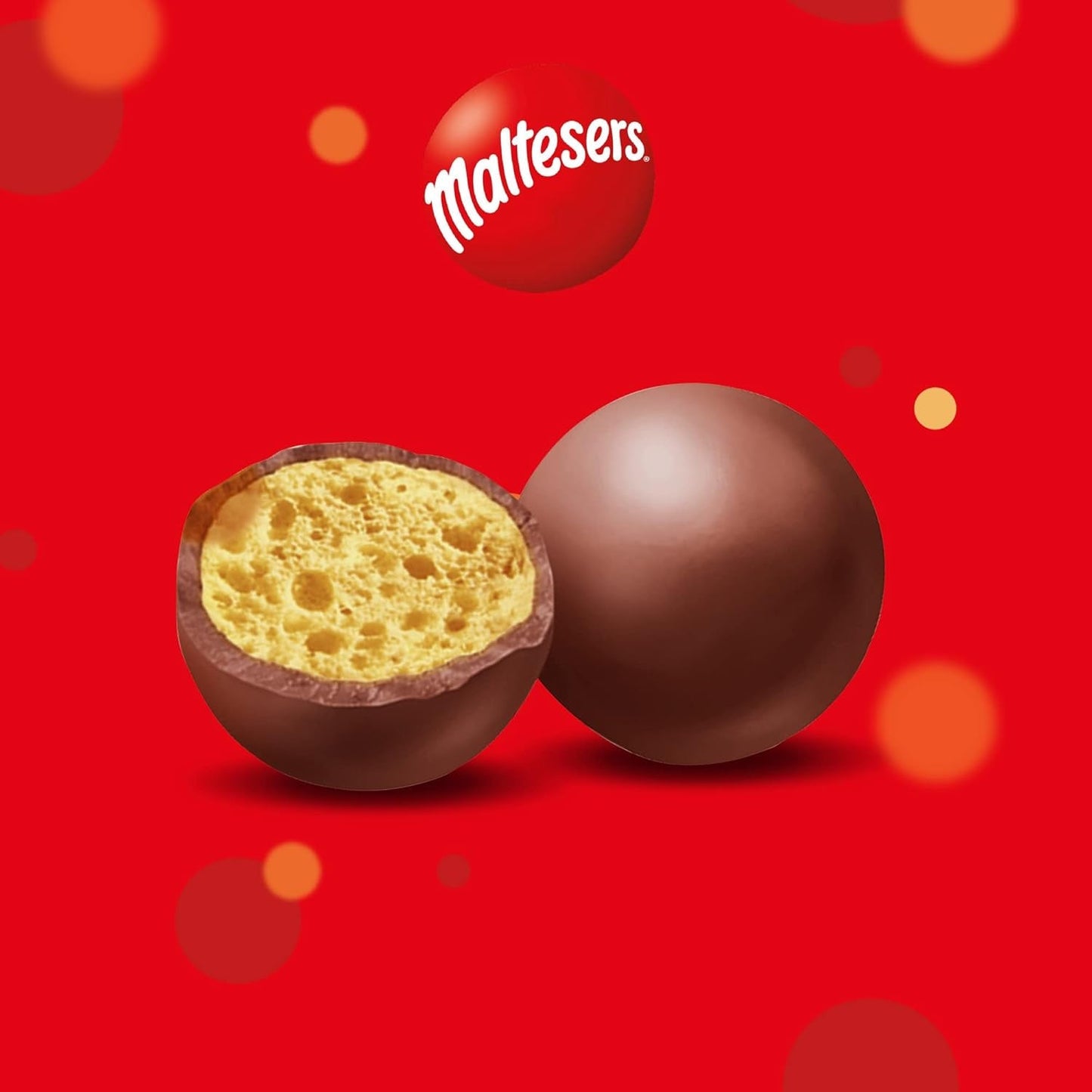 Maltesere, chokoladekugler med et sprødt og let center, luftig, chokolade snack, 1 pakke (1 x 300g)
