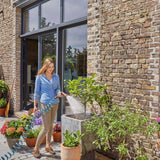 Gardena 4647-20 spiralslange komplet sæt, med automatisk slangetilbagetrækning, med sprøjtemundstykke og hanetilslutning (slangelængde: 10 m, slangediameter: 9 mm, sæt: ja)