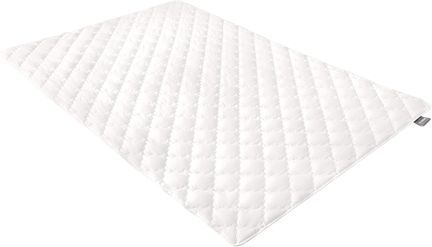 Traumnacht-bambuspude med bambusfiber, allergivenligt, antibakterielt pudesæt med lynlås, 2 puder 40X80 cm, Oeko-Tex-certificeret, udviklet i Tyskland Naty Shop Standardpuder 155 X 220 cm tæppe