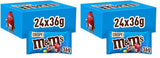 M&M's Peanut Chocolate Bulk Pack 24 x 45 g Chokolade Peanut Flavored Linser Chokoladegave (1080g) Ideel som en fodbold-tema-godbid