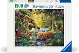 Ravensburger Puslespil 12000696 - Idyll ved vandets øje - 1500 brikker puslespil til voksne og børn over 14 år, tiger motiv puslespil Puslespil Naty Shop