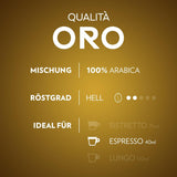 Lavazza Qualità Oro, Arabica-Bohnen med frugtig-blomstret smag, 10 kapsler, Nespresso-kompatibel