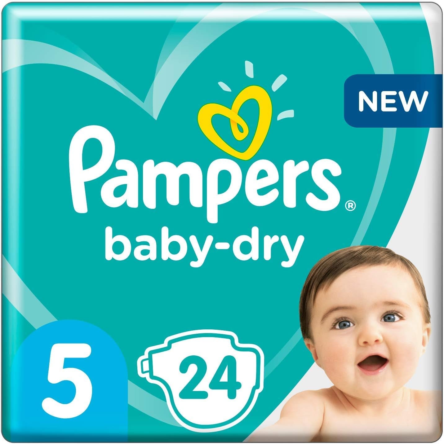Pampers bleer til babyer str. 5 (11-16 kg), 24 stykker, op til 12 timers lækagebeskyttelse