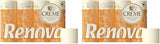 Toiletpapir Renova 4 lags duftcreme, 12 ruller rulle