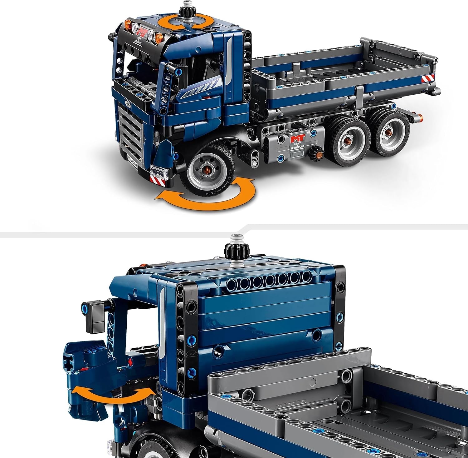 LEGO Technic Dump Truck legetøj med rat og bevægelig dumper - blå byggekøretøj - gaveidé til fødselsdage eller ferier - byggesæt til drenge og piger fra 9 år 42203 Byggesæt Besuche den LEGO-Store