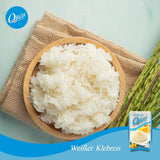 Q RIS | Weißer Klebreis Langkorn aus Thailand | Aromatisch mit klebriger Tekstur | Ideel til karry, sushi, mochi eller risengrød 1 x 1 kg