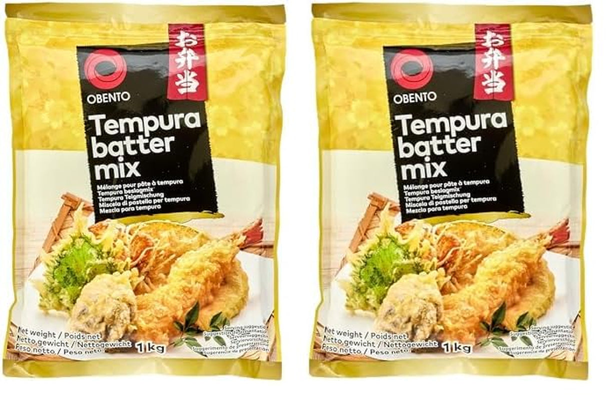 Tempura Batter Mix Tempura Back-Frittiermischung, 500 Gram Mix til bagning og madlavning Naty Shop 1 Kg (2Er Pack)