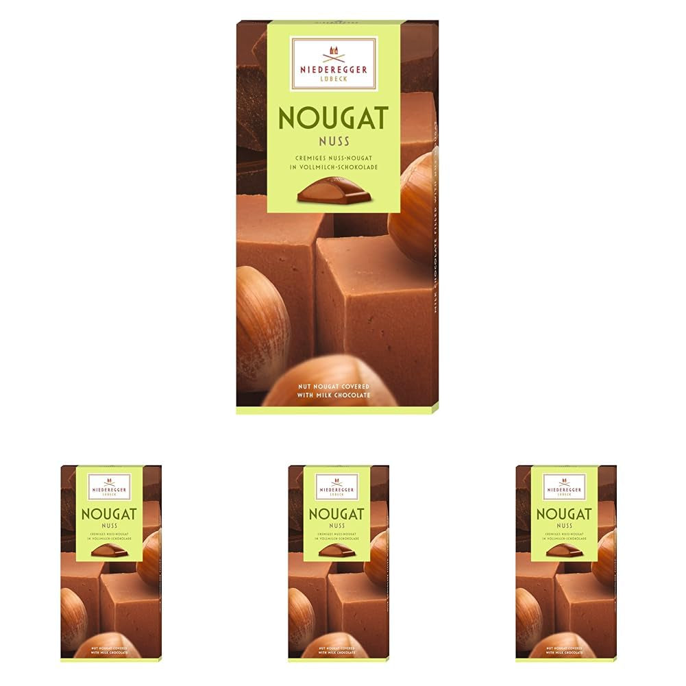 Niederegger nougatbar med valnødder, 100 g