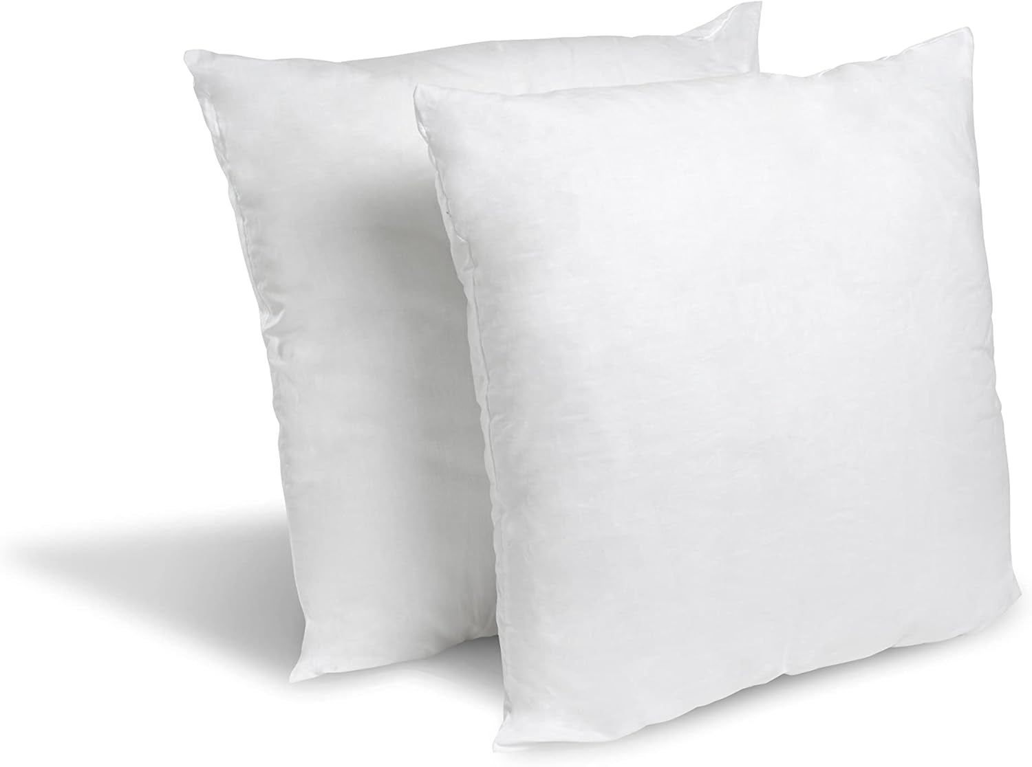 Blå Câlin sæt med 2 puder med fast komfort "Alaska", super fyld, 100% bomuld Percale konvolut, hvid, 65 X 65 cm Firkantet form Naty Shop Standard puder