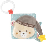 Fehn Legehandske Safari - Fingerdukker Babylegetøj Abe & elefant til at gribe og lave lyde & blød billedbog Bruno - Berøringsbog til børn med dyremotiver Babylegetøj Naty Shop