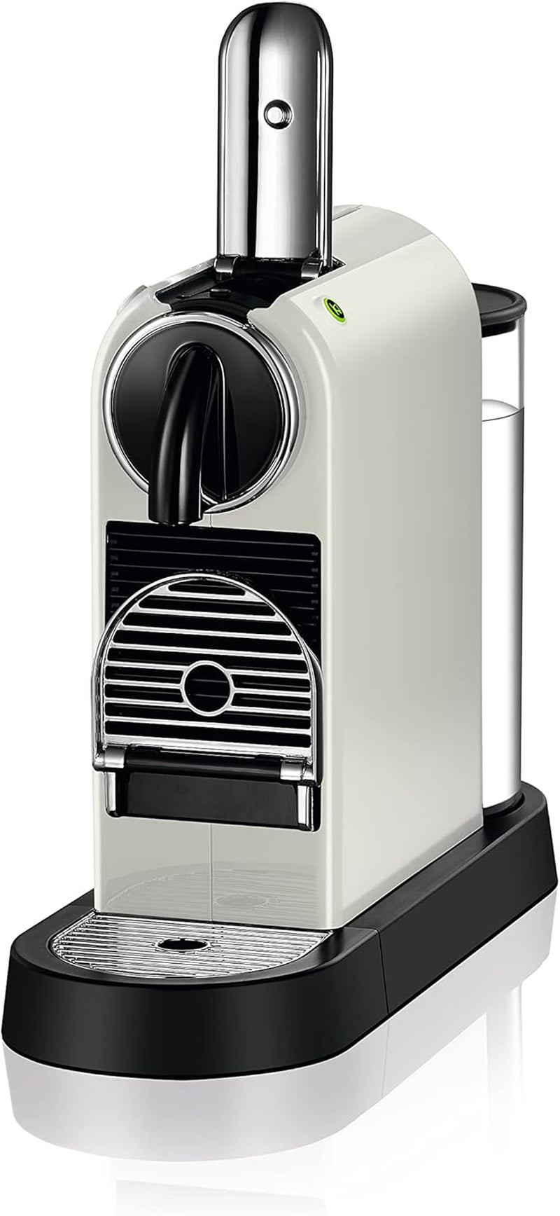 Nespresso EN167.W Citiz kapsel espressomaskine, højtrykspumpe og ideel temperaturkontrol, uden Aeroccino (mælkeskummer), energisparefunktion, 1260 W, cremehvid, 37,4 x 11,9 x 25,5 cm