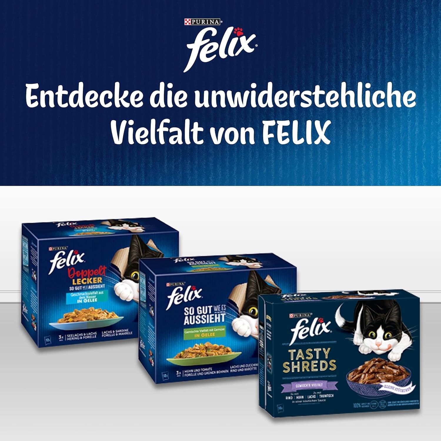 Felix så godt som det ser ud Våd kattefoder i gelé med kylling, pakke med 26 (26 x 85 g)