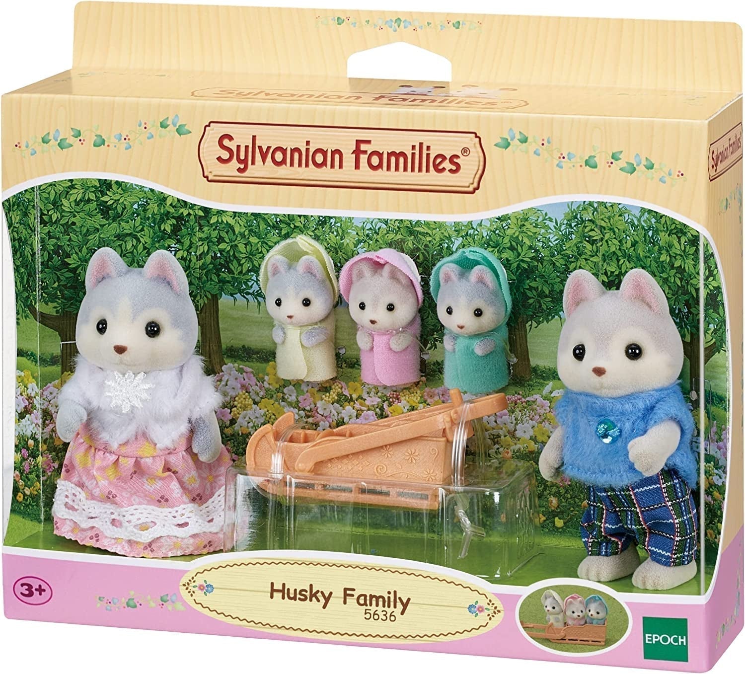 Sylvanian Families L5636 Husky Family Naty Shop Dolls