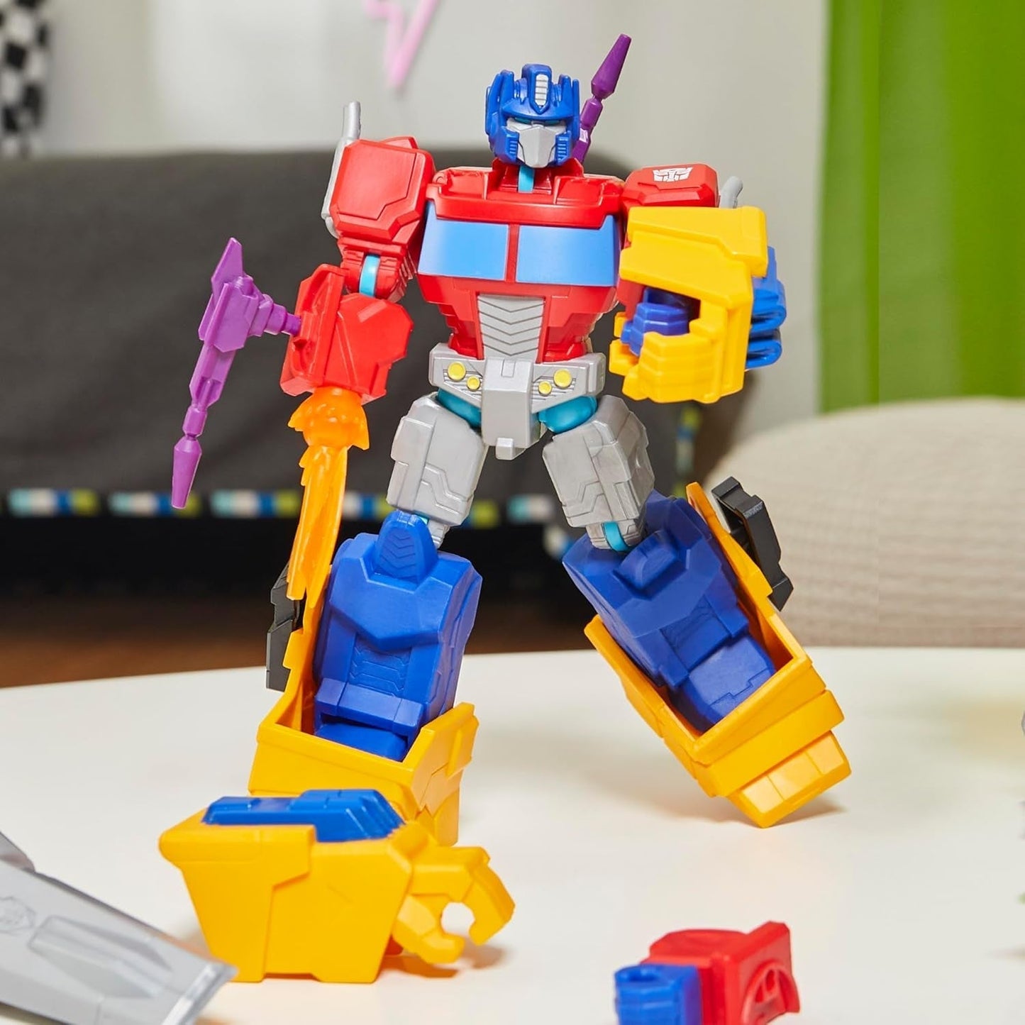 Transformers Mixmashers Optimus Prime Customizable Deluxe Action Figurer & tilbehør Actionfigurer Naty Shop