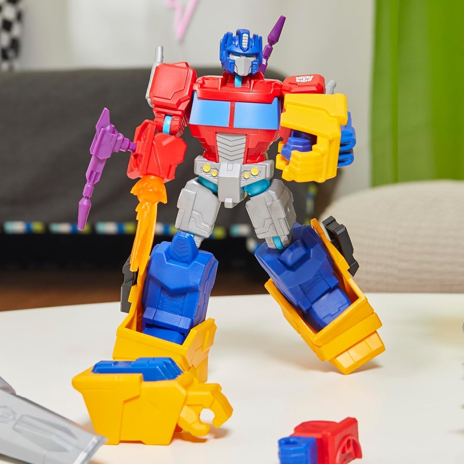Transformers Mixmashers Optimus Prime Customizable Deluxe Action Figurer & tilbehør Actionfigurer Naty Shop