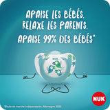 NUK Star Night & Day baby sut 0-6 måneder Glow in the Dark BPA-fri silikone Pink Cat 2 pakke
