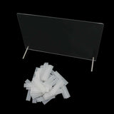 Akrylglas negledisplaypanel med displaystrimler og nanoklæbemiddel, neglespidsdisplay, transparent neglekunstfarvekort, neglekunstdisplay, negletræningsdisplay (gennemsigtig)