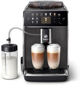 Saeco GranAroma automatisk espressomaskine - 14 kaffespecialiteter, intuitiv farveskærm, 4 brugerprofiler, keramisk kværn, 1500 watt (SM6580/10)