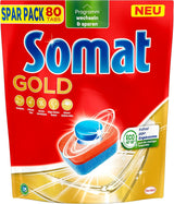 Somat Gold faner til opvaskemaskinen (105 faner) Naty Shop Køkkenvaskemidler 80 kapsler -