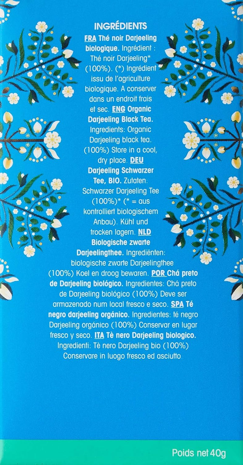 ETS - Darjeeling sort te, BIO, 20 teposer (pakke med 2)