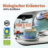 VITSTORM® BIO TEE Mom & Kids - Te til kvinder og ammende - Rooibos, æble, fennikel, citronmelisse, alchemilla, jordbær - Afslappende te - Frugtagtig og lækker - Koffeinfri - Urtete 100 g
