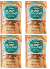 Sæt med 4 økologiske bid - kanelmandler/kanelmandler i belgisk mørk chokolade/ingen tilsat sukker, ingen sødemidler/VEGAN & FAIR TRADE / 4 x 85g