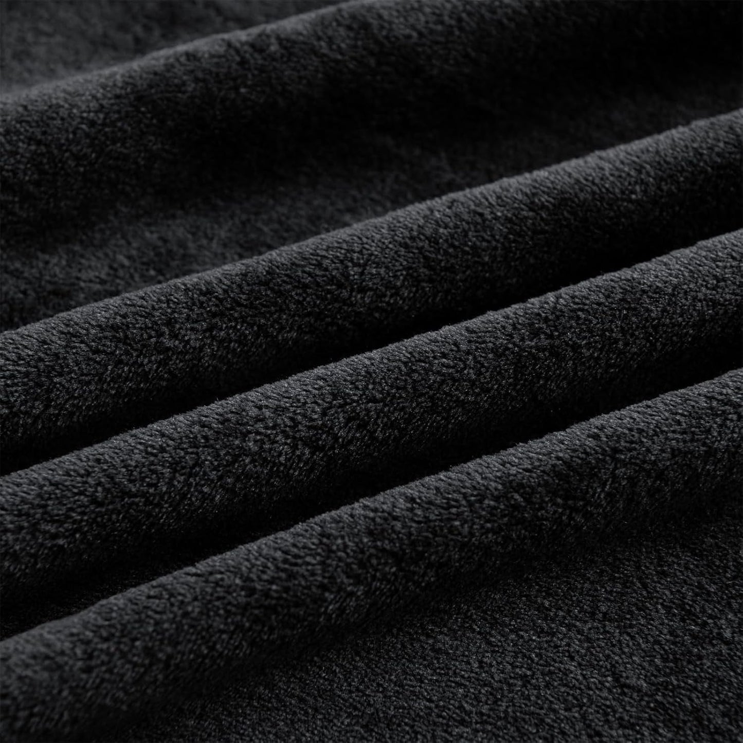Good Nite Hyggeligt Tæppe Fluffy Blanket Sengetæppe Sofatæppe XL Living Blanket Fleece Tæppe 150X200Cm Sort Blødt Varmt Tæppe Fluffy Blanket Senge og tæpper Good Nite