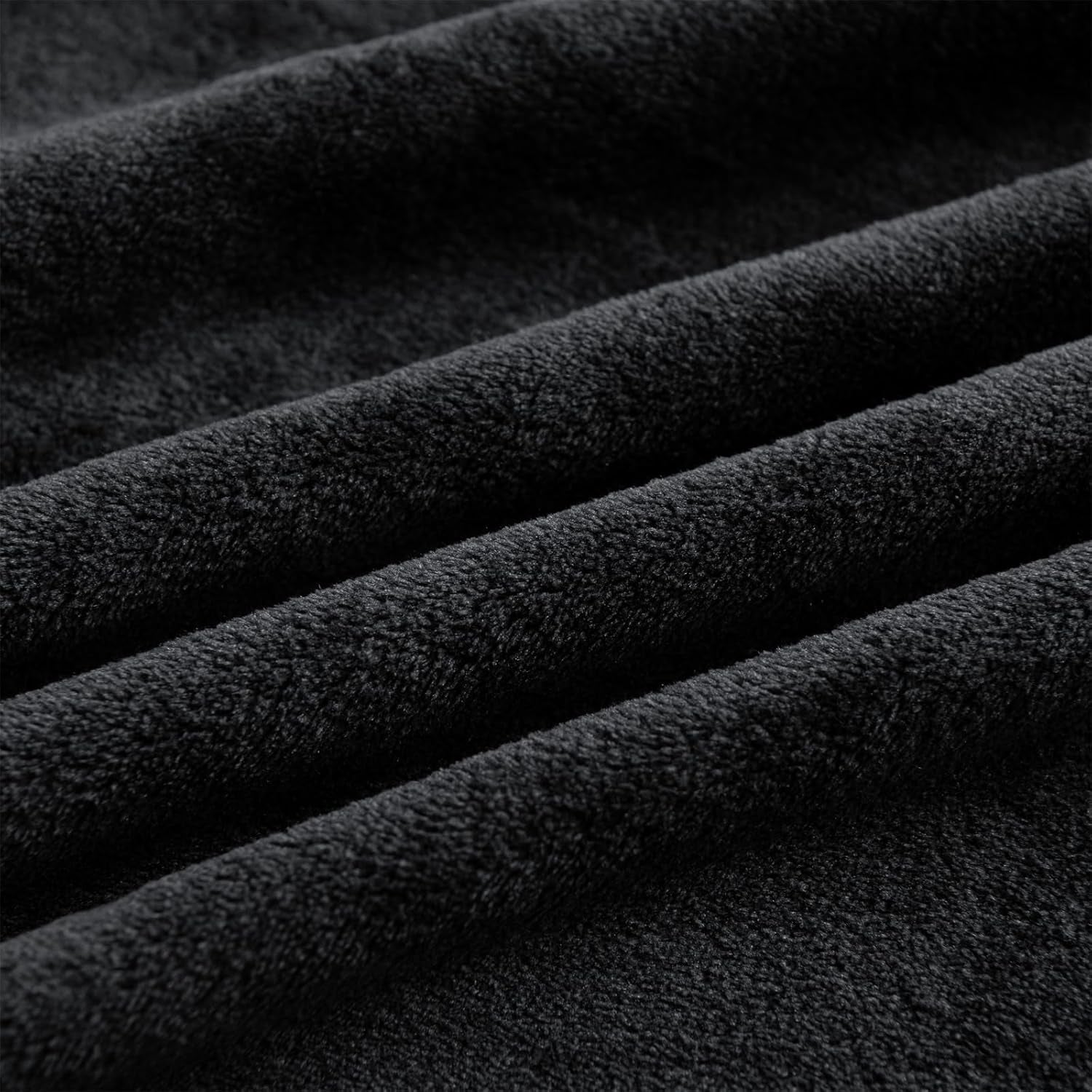 Good Nite Hyggeligt Tæppe Fluffy Blanket Sengetæppe Sofatæppe XL Living Blanket Fleece Tæppe 150X200Cm Sort Blødt Varmt Tæppe Fluffy Blanket Senge og tæpper Good Nite