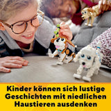 LEGO 31137 Creator 3-i-1 sødt hundesæt med dyrefigurer Gravhund, mops, puddel og mere, Legetøj til børn på 7+, gave til hundeelskere Byggesæt Besuche den LEGO-Store