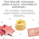ScrapCooking, Sæt med 3 madfarver, Guld, Rose-Guld og Ruby, metalliske nuancer, 3 x 5 gram Naty Shop