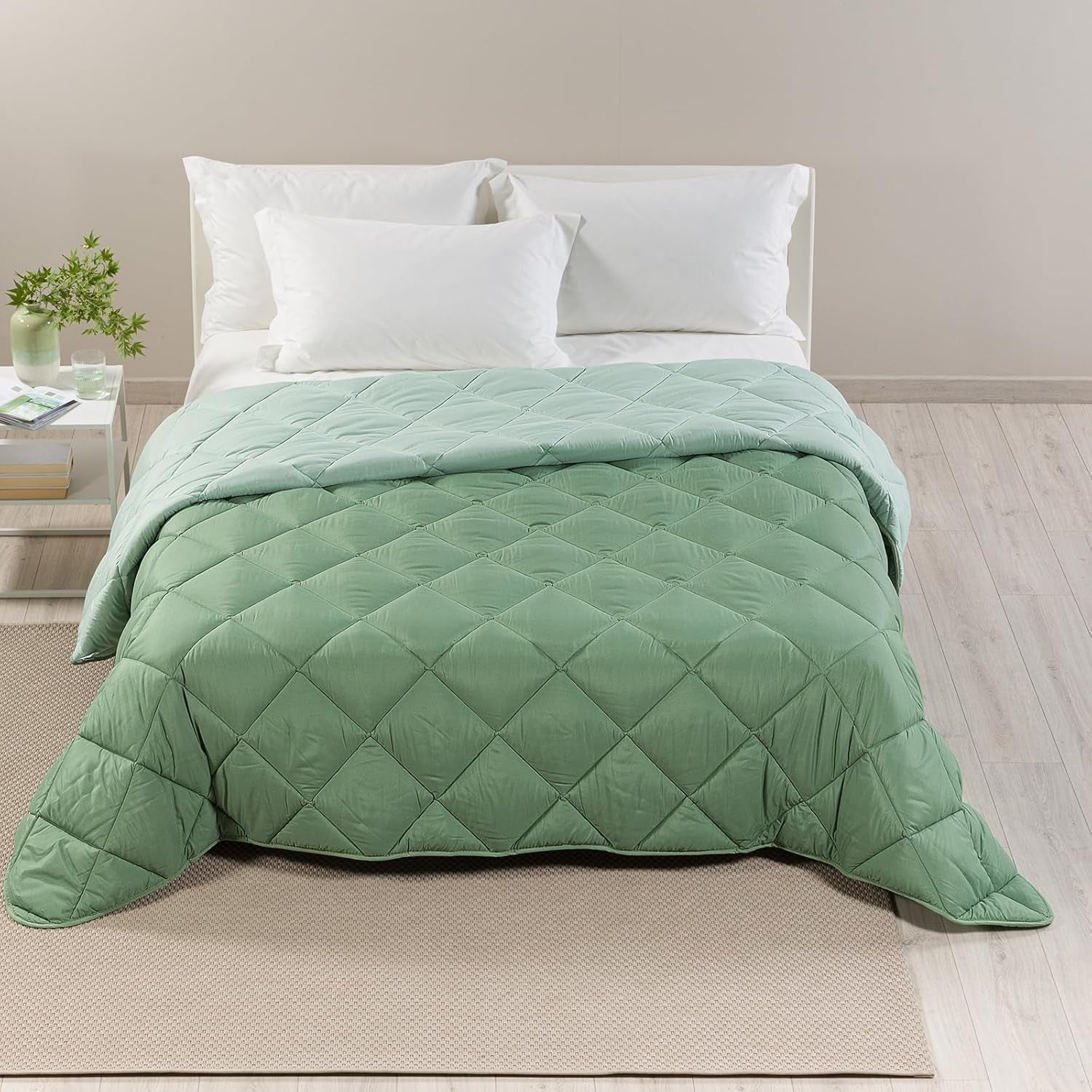 Caleffi Dobbeltseng Vinterdyne 260 X 265 Cm Mikrofiberdobbeltseng Vinter Blød Komfortabel Polstret Holdbar Vaskbar Hypoallergen Quilt Lavet i Naty Shop Dyner og dyner