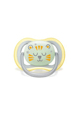 Philips AVENT Ultra Air Nighttime sut til babyer 18+ måneder Glow in the Dark Twin Pack Cloud/Tiger (model SCF376/01)