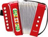 Janod - Harmonika Gioia - Børnemusikinstrument - Rollespil og tidlig musikundervisning - Med rem - Fra 3 år, J07654 Jucarii Bebe Naty Shop Standard titel