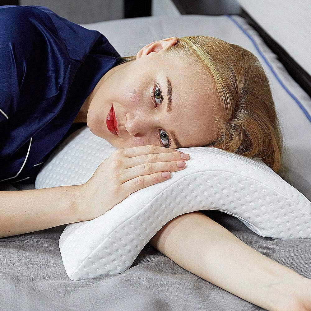 Par Side Sovepude Slap Arm Buet Memory Foam Pude U-formet Nakkepude Rejsepude Zero Pressure Silke Is Silke Pude Langsom tilbagevenden Par Ortopædiske Cervikal Puder Naty Shop Standardtitel