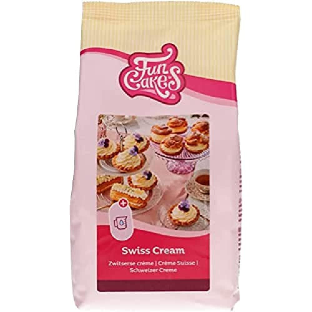 Funcakes Mix Für Schweizer Sahne, Einfach Zu Berübenen, Lecker Zum Füllen Von Kuchen, Cupcakes Und Anderen Leckereien, Nur Wasser Addenden, Halal. 500 G. Blanding til bagning og madlavning Naty Shop Standardtitel