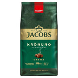 Jacobs Café Crema Gold Kaffeebohnen 1Kg – Vollmundig, Aromatisch, Fruchtige Noter, Arabica & Robusta Bohnen, Intensität 5/10, Ideal Für Café Crema Naty Shop Krönung Crema 1 Kg