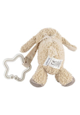 Sterntaler Flocke Fåelegetøjsvedhæng - Blødt stof Klapvognslegetøj - Babyhængelegetøj - Sandfarve Stjerneformet ophæng Legebuevedhæng Bebe Toys Naty Shop